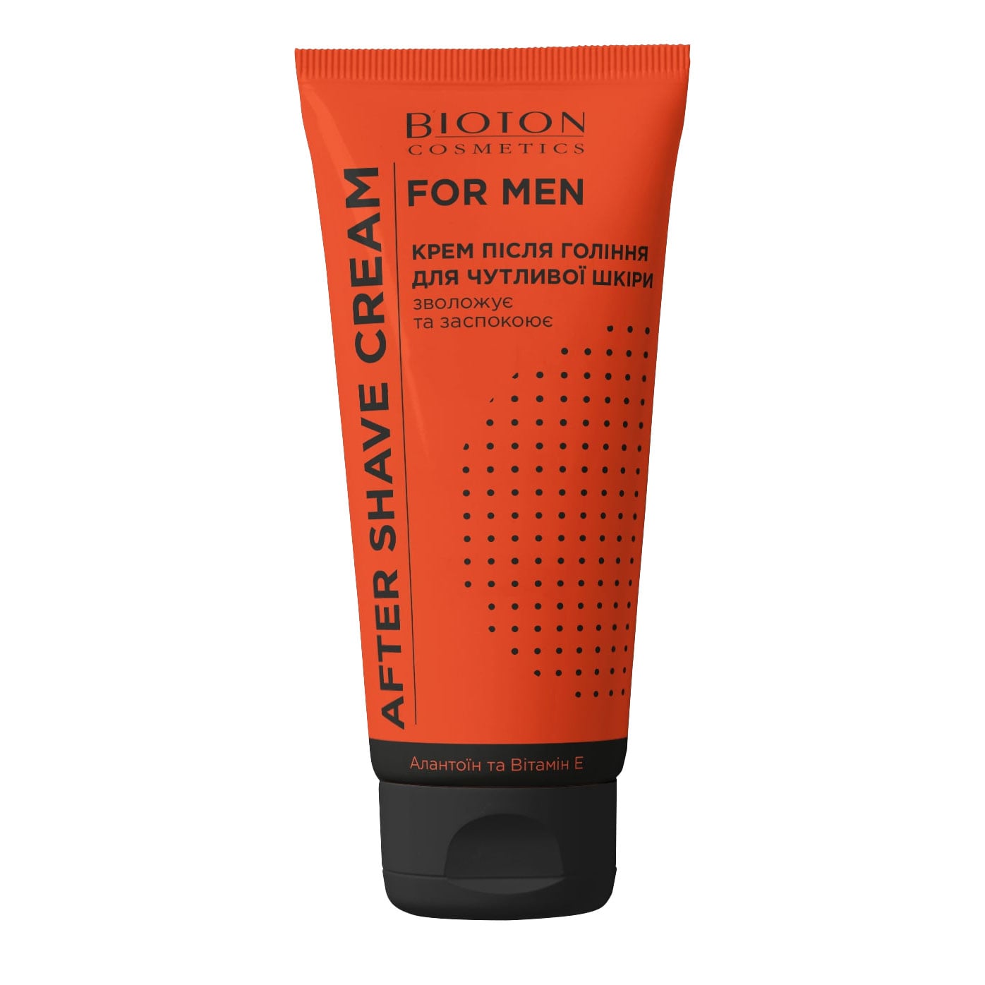 Крем після гоління Bioton Cosmetics For Men чоловічий, для чутливої шкіри, з алантоїном та вітаміном Е, 75 мл